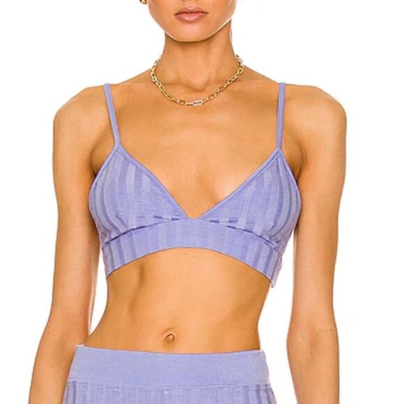 NWT JONATHAN SIMKHAI STANDARD Rikki Bralette Size Large Cornflower - Picture 1 of 8
